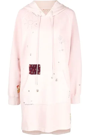Marni Vestido bordado con capucha