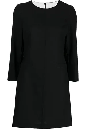 SEMICOUTURE Vestido recto con cuello redondo