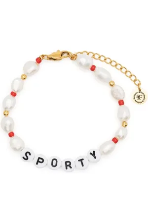 Sporty & Rich Pulsera Sporty con perlas