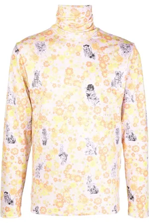Liberal Youth Ministry Top con estampado floral y cuello de tortuga