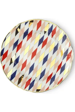 BITOSSI Set de cuatro platos para postre Quadri