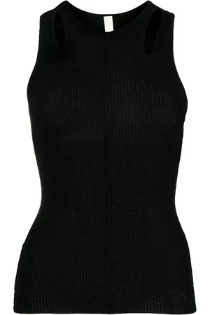 DION LEE Top Merino Pointelle