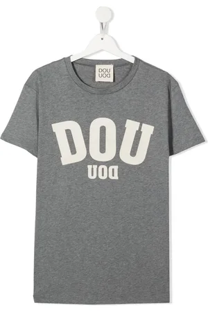 DOUUOD KIDS Playera con logo estampado