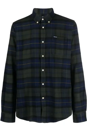 Barbour Camisa con botones y estampado de cuadros