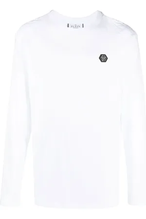 Philipp Plein Playera manga larga con logo