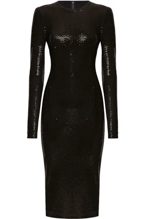Dolce & Gabbana Vestido midi bordado con lentejuelas