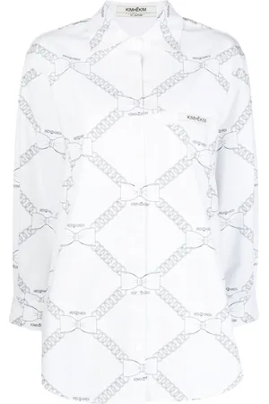 KIMHEKIM Camisa con estampado de eslabones