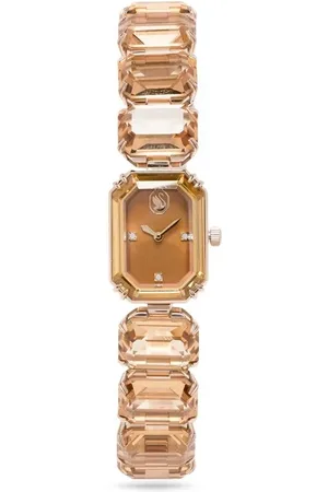Swarovski Reloj con pulsera de cuarzos cortados en octágonos