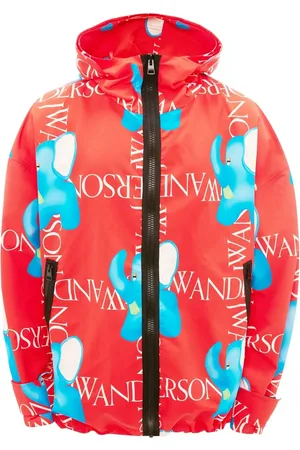J.W.Anderson Chamarra con capucha y logo estampado