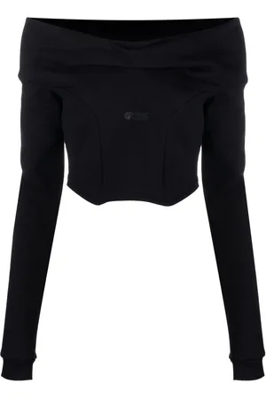 GCDS Sudadera con hombros descubiertos