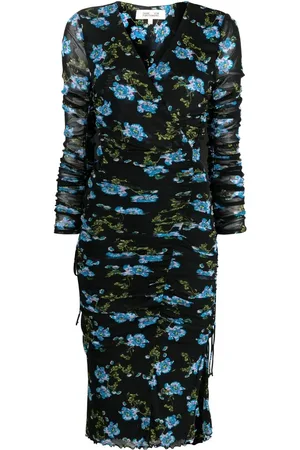 Diane von Furstenberg Vestido midi con estampado floral