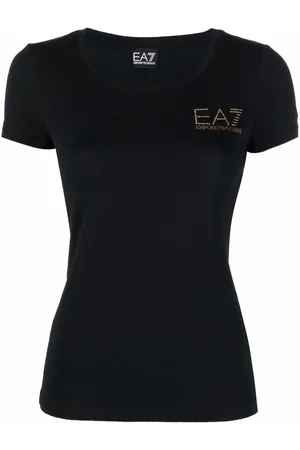 EA7 Playera manga corta con logo estampado