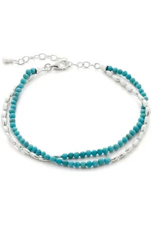 Monica Vinader Pulsera con diseño de dos tonos con cuentas