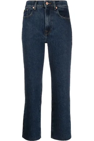 7 for all Mankind Jeans capri Logan con bordes sin rematar