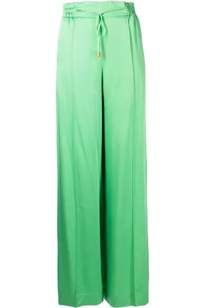 Oscar de la Renta Pantalones anchos elásticos