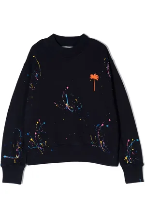 Palm Angels Sudadera con motivo de salpicadura de pintura