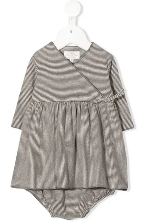 TEDDY & MINOU Vestido con cuello en V y rayas estampadas