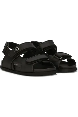 Dolce & Gabbana Sandalias con cierre autoadherente y logo DG