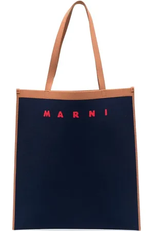 Marni Tote con logo en intarsia