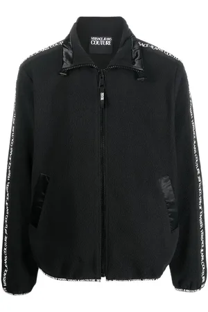 VERSACE Chamarra deportiva con logo estampado