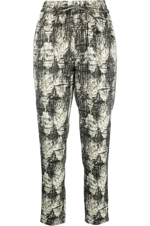 Aspesi Pantalones capri con estampado gráfico
