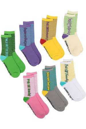 Natasha Zinko Pack de siete pares de calcetines con eslogan