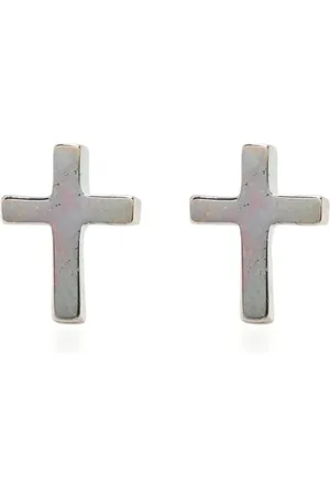 Stolen Girlfriends Club Aretes Stolen Cross en plata de ley
