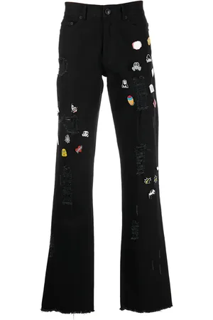 HACULLA Jeans con efecto envejecido y detalle de pin