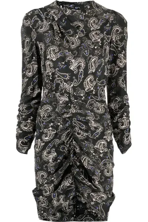 Isabel Marant Vestido corto con estampado de cachemira