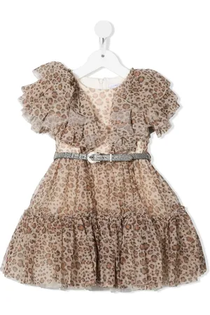 MONNALISA Vestido de tul con cinturón