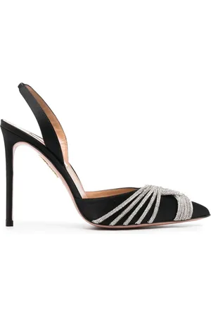 Aquazzura Zapatillas con detalles de cristal y tacón de 115mm