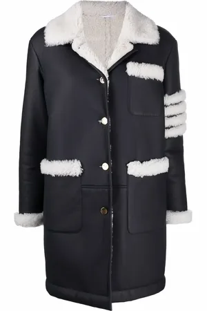 Thom Browne Abrigo con motivo 4-Bar