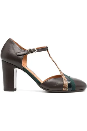 Chie Mihara Zapatillas con puntera redonda y tacón de 85mm