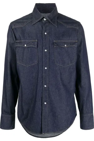 Maison Margiela Camisa de mezclilla con bolsillo en el pecho