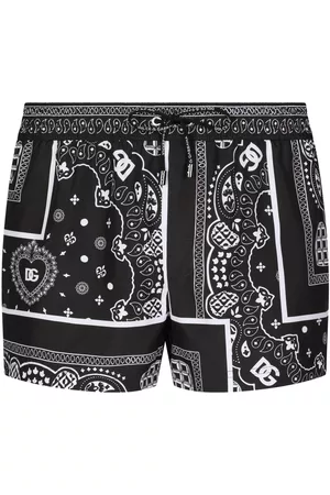 Dolce & Gabbana Shorts de playa con estampado de bandana