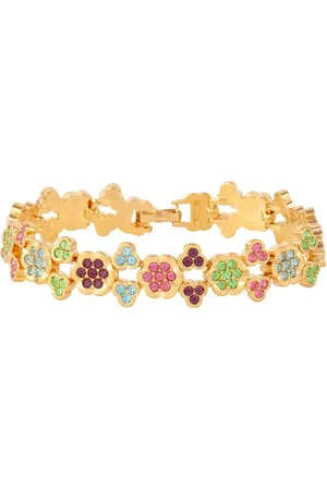 Susan Caplan Pulsera con detalles de cristal 1990