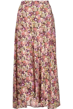 Isabel Marant Falda con cintura alta y estampado floral