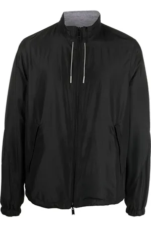 Ermenegildo Zegna Chamarra reversible con logo estampado