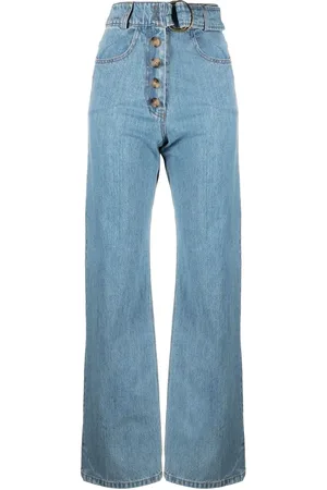 REJINA PYO Jeans anchos Emily con tiro alto
