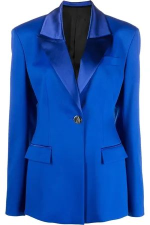 The Attico Blazer de seda con botones