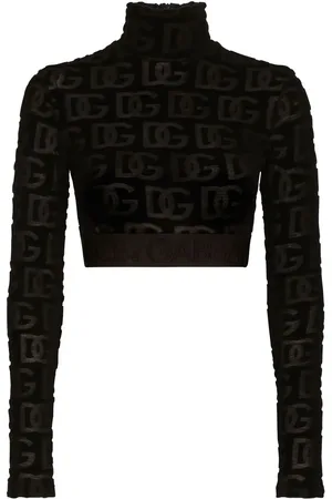 Dolce & Gabbana Top corto con logo DG