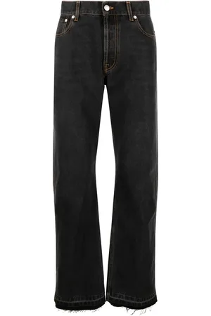 Alexander McQueen Jeans rectos con rayas estampadas