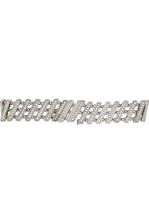 Saint Laurent Pulsera con detalles de cristal