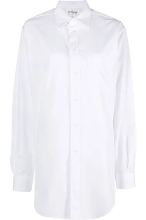 Maison Margiela Camisa de popelina manga larga