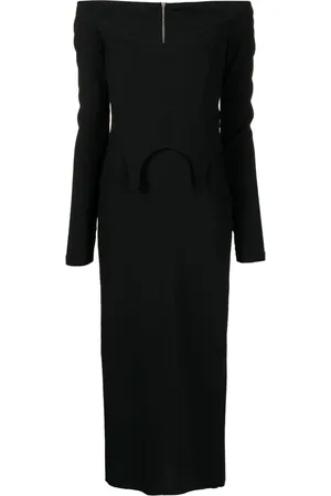 DION LEE Vestido largo arch estilo corset