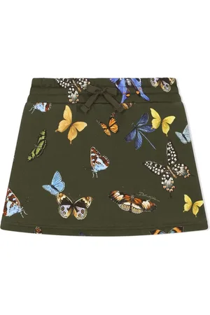 Dolce & Gabbana Falda con estampado de mariposas