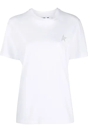 Golden Goose Playera con logo de glitter