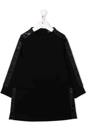 Emporio Armani Vestido manga larga con logo