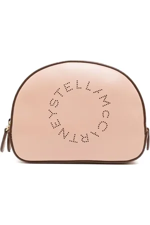 Stella McCartney Cosmetiquera con logo perforado