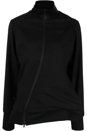 Y-3 Sudadera asimétrica con cierre